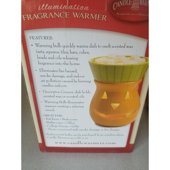 CANDLE WARMERS Etc. ILLUMINATION FRAGRANCE Jack O'Lantern Halloween - Picture 5 of 5